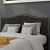 image:imageFlash Furniture Lexington Upholstered Twin Size Headboard with Accent Nail Trim in Light Gray FabricBlack