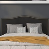 image:imageFlash Furniture Lexington Upholstered Twin Size Headboard with Accent Nail Trim in Light Gray FabricBlack