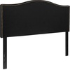 image:imageFlash Furniture Lexington Upholstered Twin Size Headboard with Accent Nail Trim in Light Gray FabricBlack