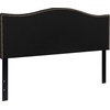image:imageFlash Furniture Lexington Upholstered Twin Size Headboard with Accent Nail Trim in Light Gray FabricBlack