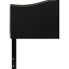 image:imageFlash Furniture Lexington Upholstered Twin Size Headboard with Accent Nail Trim in Light Gray FabricBlack