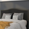 image:imageFlash Furniture Lexington Upholstered Twin Size Headboard with Accent Nail Trim in Light Gray FabricBlack