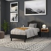 image:imageFlash Furniture Lexington Upholstered Twin Size Headboard with Accent Nail Trim in Light Gray FabricBlack