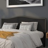 image:imageFlash Furniture Lexington Upholstered Twin Size Headboard with Accent Nail Trim in Light Gray FabricBlack