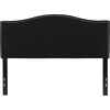image:imageFlash Furniture Lexington Upholstered Twin Size Headboard with Accent Nail Trim in Light Gray FabricBlack