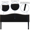 image:imageFlash Furniture Lexington Upholstered Twin Size Headboard with Accent Nail Trim in Light Gray FabricBlack