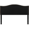 image:imageFlash Furniture Lexington Upholstered Twin Size Headboard with Accent Nail Trim in Light Gray FabricBlack
