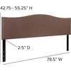 image:imageFlash Furniture Lexington Upholstered Twin Size Headboard with Accent Nail Trim in Light Gray FabricCamel