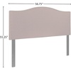 image:imageFlash Furniture Lexington Upholstered Twin Size Headboard with Accent Nail Trim in Light Gray FabricCamel