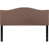 image:imageFlash Furniture Lexington Upholstered Twin Size Headboard with Accent Nail Trim in Light Gray FabricCamel