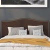 image:imageFlash Furniture Lexington Upholstered Twin Size Headboard with Accent Nail Trim in Light Gray FabricDark Brown