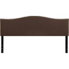 image:imageFlash Furniture Lexington Upholstered Twin Size Headboard with Accent Nail Trim in Light Gray FabricDark Brown