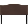 image:imageFlash Furniture Lexington Upholstered Twin Size Headboard with Accent Nail Trim in Light Gray FabricDark Brown