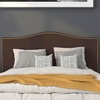 image:imageFlash Furniture Lexington Upholstered Twin Size Headboard with Accent Nail Trim in Light Gray FabricDark Brown