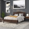 image:imageFlash Furniture Lexington Upholstered Twin Size Headboard with Accent Nail Trim in Light Gray FabricDark Brown