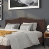 image:imageFlash Furniture Lexington Upholstered Twin Size Headboard with Accent Nail Trim in Light Gray FabricDark Brown