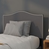 image:imageFlash Furniture Lexington Upholstered Twin Size Headboard with Accent Nail Trim in Light Gray FabricDark Gray