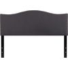 image:imageFlash Furniture Lexington Upholstered Twin Size Headboard with Accent Nail Trim in Light Gray FabricDark Gray