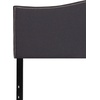 image:imageFlash Furniture Lexington Upholstered Twin Size Headboard with Accent Nail Trim in Light Gray FabricDark Gray
