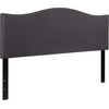 image:imageFlash Furniture Lexington Upholstered Twin Size Headboard with Accent Nail Trim in Light Gray FabricDark Gray