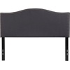 image:imageFlash Furniture Lexington Upholstered Twin Size Headboard with Accent Nail Trim in Light Gray FabricDark Gray