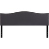 image:imageFlash Furniture Lexington Upholstered Twin Size Headboard with Accent Nail Trim in Light Gray FabricDark Gray