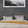 image:imageFlash Furniture Lexington Upholstered Twin Size Headboard with Accent Nail Trim in Light Gray FabricDark Gray