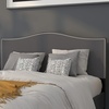 image:imageFlash Furniture Lexington Upholstered Twin Size Headboard with Accent Nail Trim in Light Gray FabricDark Gray