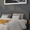 image:imageFlash Furniture Lexington Upholstered Twin Size Headboard with Accent Nail Trim in Light Gray FabricDark Gray