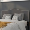 image:imageFlash Furniture Lexington Upholstered Twin Size Headboard with Accent Nail Trim in Light Gray FabricDark Gray