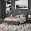 image:imageFlash Furniture Lexington Upholstered Twin Size Headboard with Accent Nail Trim in Light Gray FabricDark Gray