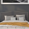 image:imageFlash Furniture Lexington Upholstered Twin Size Headboard with Accent Nail Trim in Light Gray FabricDark Gray