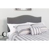 image:imageFlash Furniture Lexington Upholstered Twin Size Headboard with Accent Nail Trim in Light Gray FabricDark Gray