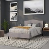 image:imageFlash Furniture Lexington Upholstered Twin Size Headboard with Accent Nail Trim in Light Gray FabricLight Gray