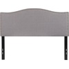 image:imageFlash Furniture Lexington Upholstered Twin Size Headboard with Accent Nail Trim in Light Gray FabricLight Gray