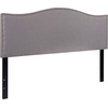 image:imageFlash Furniture Lexington Upholstered Twin Size Headboard with Accent Nail Trim in Light Gray FabricLight Gray