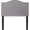 image:imageFlash Furniture Lexington Upholstered Twin Size Headboard with Accent Nail Trim in Light Gray FabricLight Gray