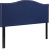 image:imageFlash Furniture Lexington Upholstered Twin Size Headboard with Accent Nail Trim in Light Gray FabricNavy