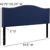 image:imageFlash Furniture Lexington Upholstered Twin Size Headboard with Accent Nail Trim in Light Gray FabricNavy