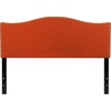 image:imageFlash Furniture Lexington Upholstered Twin Size Headboard with Accent Nail Trim in Light Gray FabricOrange