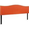 image:imageFlash Furniture Lexington Upholstered Twin Size Headboard with Accent Nail Trim in Light Gray FabricOrange