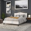 image:imageFlash Furniture Lexington Upholstered Twin Size Headboard with Accent Nail Trim in Light Gray FabricWhite
