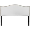 image:imageFlash Furniture Lexington Upholstered Twin Size Headboard with Accent Nail Trim in Light Gray FabricWhite