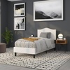 image:imageFlash Furniture Lexington Upholstered Twin Size Headboard with Accent Nail Trim in Light Gray FabricWhite