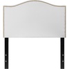 image:imageFlash Furniture Lexington Upholstered Twin Size Headboard with Accent Nail Trim in Light Gray FabricWhite
