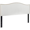 image:imageFlash Furniture Lexington Upholstered Twin Size Headboard with Accent Nail Trim in Light Gray FabricWhite