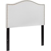image:imageFlash Furniture Lexington Upholstered Twin Size Headboard with Accent Nail Trim in Light Gray FabricWhite