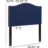 image:imageFlash Furniture Lexington Upholstered Twin Size Headboard with Accent Nail Trim in Navy Fabric