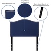image:imageFlash Furniture Lexington Upholstered Twin Size Headboard with Accent Nail Trim in Navy Fabric