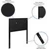 image:imageFlash Furniture Melbourne Metal Upholstered King Size Headboard in Black FabricBlack